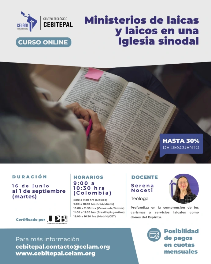 Ministerio de laicas y laicos en una Iglesia Sinodal