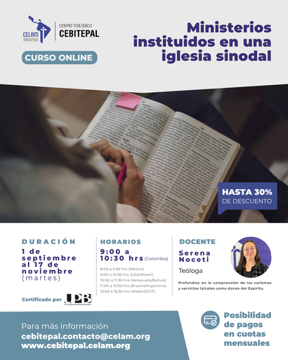 Ministerios de laicas y laicos en una Iglesia sinodal