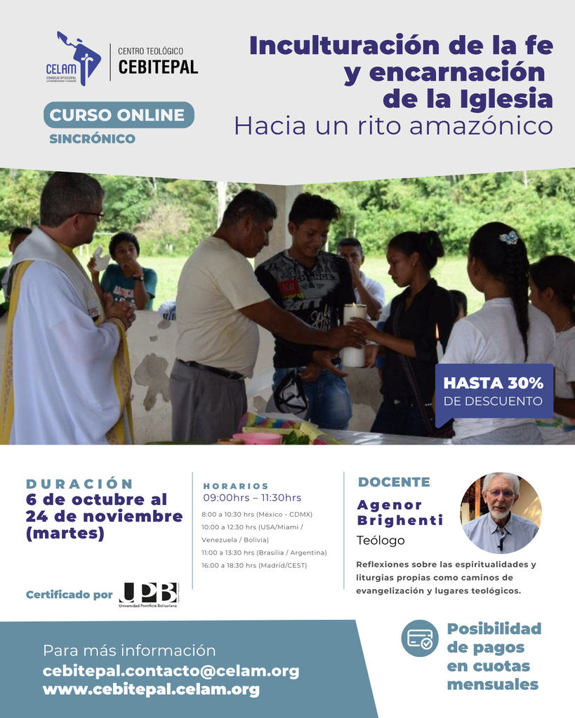 Inculturación de la fe y encarnación de la Iglesia Hacia una rito amazónico