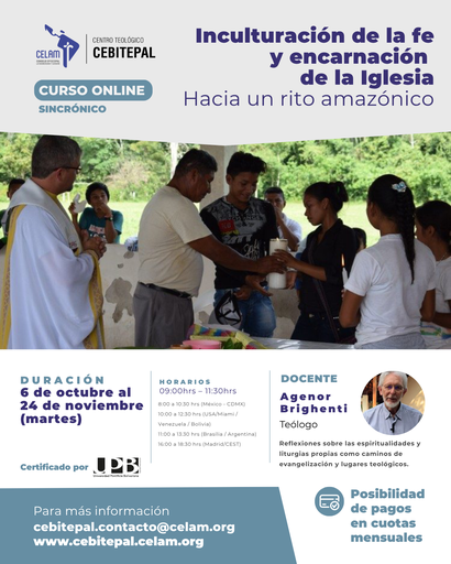 Inculturación de la fe y encarnación de la Iglesia Hacia una rito amazónico