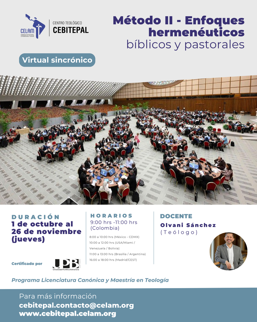 Método II – Enfoques hermenéuticos bíblicos y pastorales